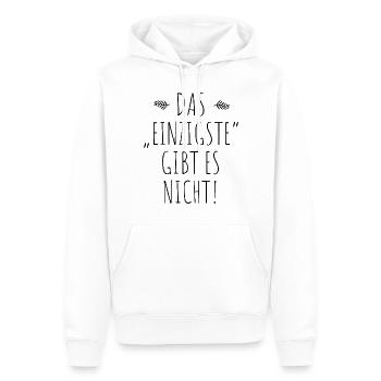 Das Einzigste Gibt Es Nicht Grammatik Germanistik - Männer Premium Bio Hoodie - Weiß - Vorne - Nico (187cm)