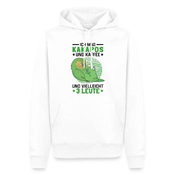 Kakapo und Kaffee Neuseeland flugunfähiger Kakapo - Männer Premium Bio Hoodie - Weiß - Vorne - Nico (187cm)