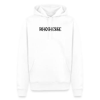Rheinhessen - Männer Premium Bio Hoodie - Weiß - Vorne - Nico (187cm)