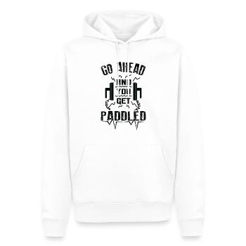 Nurse Cardiology Defibrillator - Men’s Premium Organic Hoodie - white - Front - Nico (187cm)