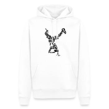 Breakdance B-Boy Dance 80s Breakdancing Tänzerin - Männer Premium Bio Hoodie - Weiß - Vorne - Nico (187cm)