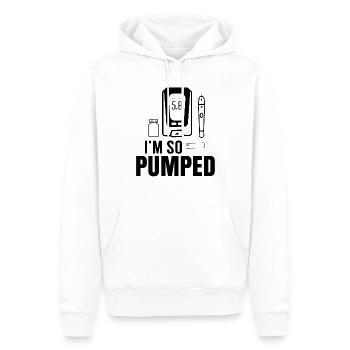 Ich Bin So Aufgepumpt Diabetes Diabetiker Insulin - Männer Premium Bio Hoodie - Weiß - Vorne - Nico (187cm)