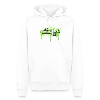 Es eskaliert eh Party feiern Statement Motto Humor - Männer Premium Bio Hoodie - Weiß - Vorne - Nico (187cm)