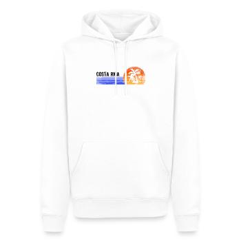 Costa Rica - Sweat à capuche Premium bio Homme - blanc - Devant - Nico (187cm)