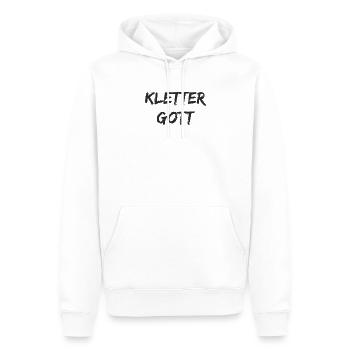 Klettern - Kletter Gott - Männer Premium Bio Hoodie - Weiß - Vorne - Nico (187cm)