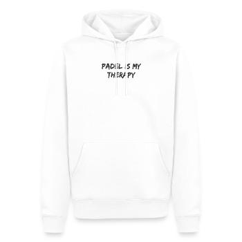 Padel Tennis - Padel is my therapy - Männer Premium Bio Hoodie - Weiß - Vorne - Nico (187cm)