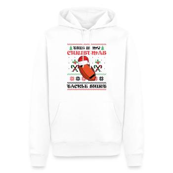Das Ist Mein Weihnachts-Tackle American Football - Männer Premium Bio Hoodie - Weiß - Vorne - Nico (187cm)