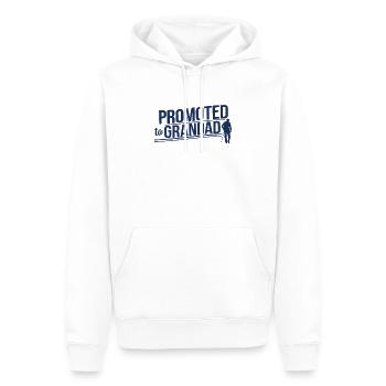 Promu grand-père grand-père Opi - Sweat à capuche Premium bio Homme - blanc - Devant - Nico (187cm)