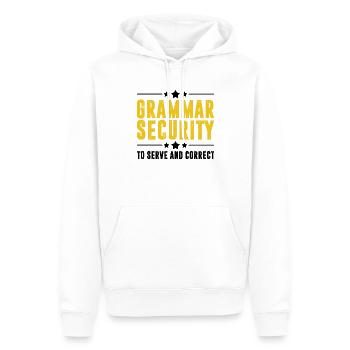 Grammar Security Police School English Teacher - Männer Premium Bio Hoodie - Weiß - Vorne - Nico (187cm)