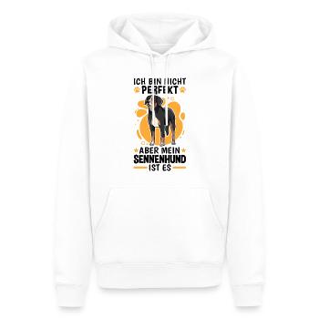 Sennenhund ist perfekt Schweizer Sennenhund - Männer Premium Bio Hoodie - Weiß - Vorne - Nico (187cm)