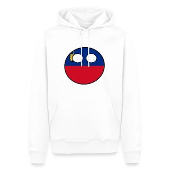Countryball Land Heimat Liechtenstein - Männer Premium Bio Hoodie - Weiß - Vorne - Nico (187cm)