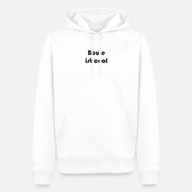 Boule - Boule ist cool - Männer Premium Bio Hoodie - Weiß