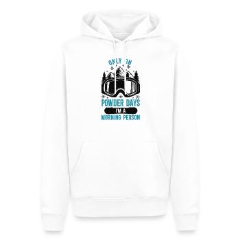 Snowboarding Snowboard Ski Skiing - Sweat à capuche Premium bio Homme - blanc - Devant - Nico (187cm)
