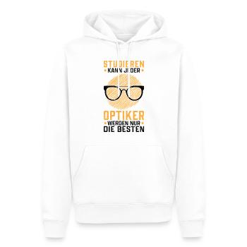 Augenoptiker studieren Optometrist Optiker - Männer Premium Bio Hoodie - Weiß - Vorne - Nico (187cm)