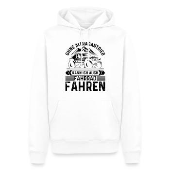 Geländewagen Matsch Allrad Reisefahrzeug Offroad - Männer Premium Bio Hoodie - Weiß - Vorne - Nico (187cm)