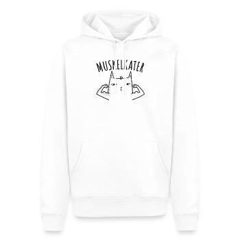 Fitness Fitnesstrainer Bodybuilder Muskelkater Gym - Männer Premium Bio Hoodie - Weiß - Vorne - Nico (187cm)