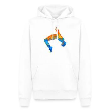 Parkour Parkourläufer Parcour Freerunner - Männer Premium Bio Hoodie - Weiß - Vorne - Nico (187cm)