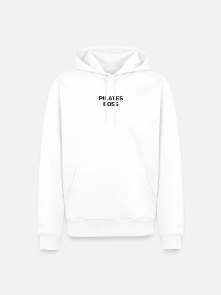 Pilates - Pilates boss - Men’s Premium Organic Hoodie - white