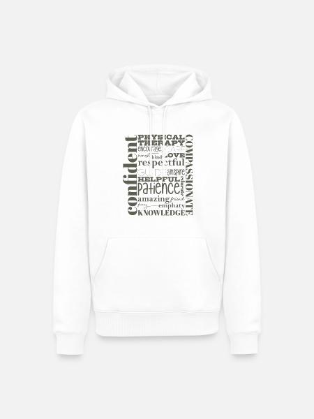 Physiotherapy Physiotherapy Physiotherapy Therapy - Men’s Premium Organic Hoodie - white