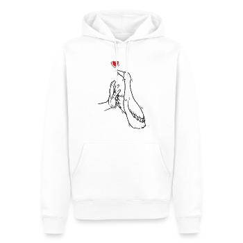 Running funny Running - Men’s Premium Organic Hoodie - white - Front - Nico (187cm)