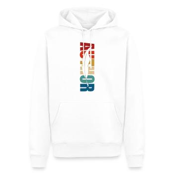Writing Retro Novel Writer & - Men’s Premium Organic Hoodie - white - Front - Nico (187cm)