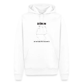 Düren Map - Men’s Premium Organic Hoodie - white - Front - Nico (187cm)