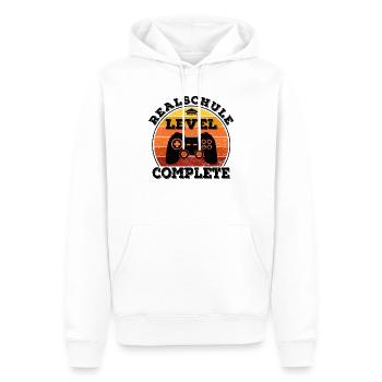 Realschule Abschluss Mittlere Reife Schulabschluss - Männer Premium Bio Hoodie - Weiß - Vorne - Nico (187cm)