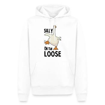 Dumme Gans - Männer Premium Bio Hoodie - Weiß - Vorne - Nico (187cm)