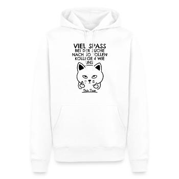 Abschiedsgeschenk Abschied Kollege Jobwechsel Job - Männer Premium Bio Hoodie - Weiß - Vorne - Nico (187cm)