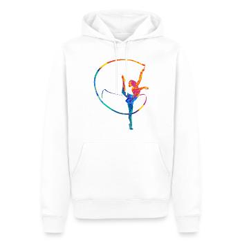 Cadeau Dancing Girls - Sweat à capuche Premium bio Homme - blanc - Devant - Nico (187cm)