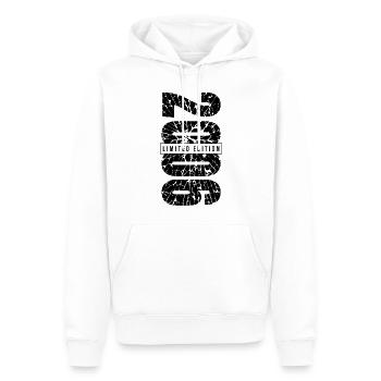 2006 Édition Limitée Année de naissance 2006 Décoration Grunge - Sweat à capuche Premium bio Homme - blanc - Devant - Nico (187cm)