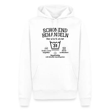 Schonend Behandeln 31. Geburtstag Der Alte Sack 31 - Männer Premium Bio Hoodie - Weiß - Vorne - Nico (187cm)