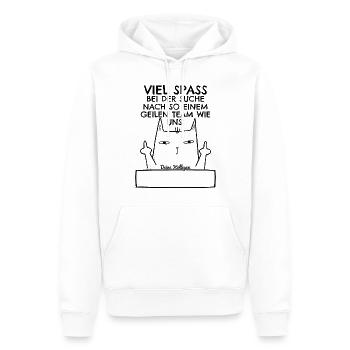Abschiedsgeschenk Abschied Neuer Job Jobwechsel - Männer Premium Bio Hoodie - Weiß - Vorne - Nico (187cm)