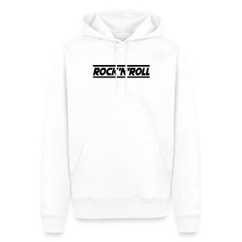Rock n Roll - Sweat à capuche Premium bio Homme - blanc - Devant - Nico (187cm)