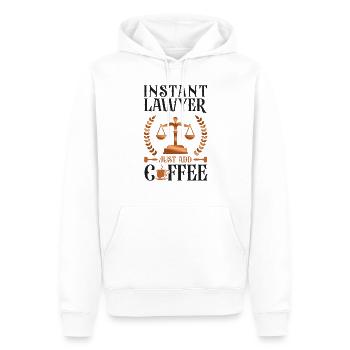 Young Lawyer Attorney Law Coffee - Männer Premium Bio Hoodie - Weiß - Vorne - Nico (187cm)