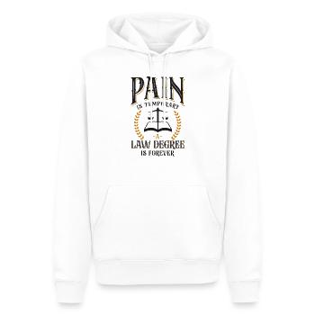 Young Lawyer Attorney Law Pain Is - Männer Premium Bio Hoodie - Weiß - Vorne - Nico (187cm)