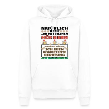 Hühner Huhn Haushühner Hühnerbesitzer - Männer Premium Bio Hoodie - Weiß - Vorne - Nico (187cm)