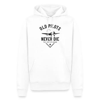 Airplane Pilot Retirement Vintage - Männer Premium Bio Hoodie - Weiß - Vorne - Nico (187cm)