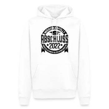 Schulabschluss Abschluss 2022 - Männer Premium Bio Hoodie - Weiß - Vorne - Nico (187cm)
