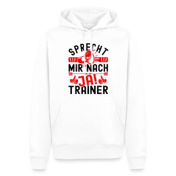 Fußballtrainer Fußball Trainer Volleyball Football - Männer Premium Bio Hoodie - Weiß - Vorne - Nico (187cm)