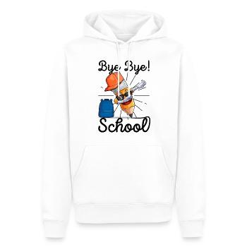 Primary school Graduation School leaving certificate - Men’s Premium Organic Hoodie - white - Front - Nico (187cm)