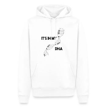 Lustiger Klavier Spruch "es ist in meiner DNA" - Männer Premium Bio Hoodie - Weiß - Vorne - Nico (187cm)