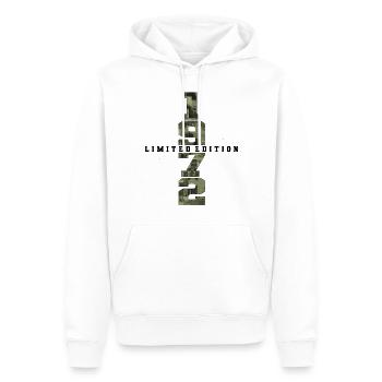 Camouflage 1972 Geboren Geburtsjahr 1972 Männer - Männer Premium Bio Hoodie - Weiß - Vorne - Nico (187cm)