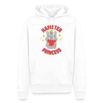 Mignon Hamster Hamster Princesse - Sweat à capuche Premium bio Homme - blanc - Devant - Nico (187cm)