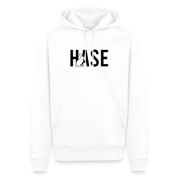 Hase - Männer Premium Bio Hoodie - Weiß - Vorne - Nico (187cm)