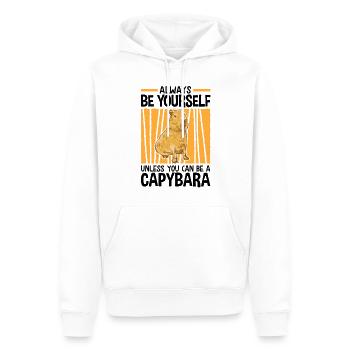 Soyez un Capybara Capybara d’Amérique du Sud capybara - Sweat à capuche Premium bio Homme - blanc - Devant - Nico (187cm)