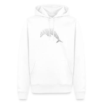 Delfin - Männer Premium Bio Hoodie - Weiß - Vorne - Nico (187cm)