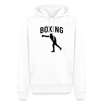 Boxing boxing - Men’s Premium Organic Hoodie - white - Front - Nico (187cm)