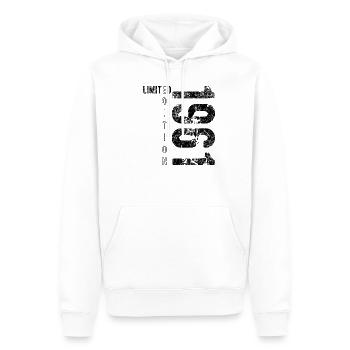 Édition Limitée 1961 Anniversaire Vintage 1961 - Sweat à capuche Premium bio Homme - blanc - Devant - Nico (187cm)