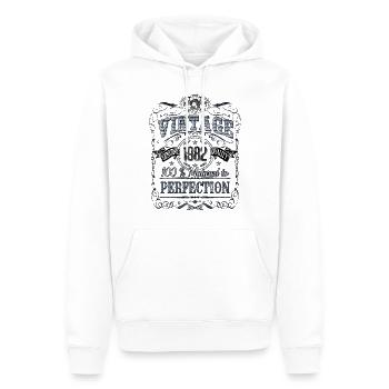 Vintage 1982 Birthday Year of birth 1982 Gift - Men’s Premium Organic Hoodie - white - Front - Nico (187cm)